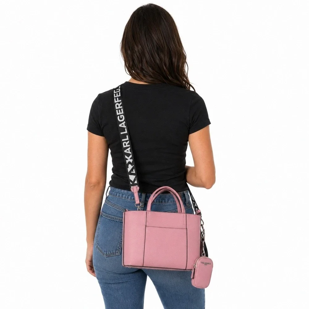 Karl Lagerfeld Paris Maybelle Pink Crossbody Bag Karl Choupette LH5AX9BM